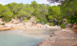 Пляж Cala Gracioneta и Cala Gració, Ibiza