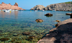 Пляж Cala Morell, Menorca