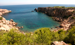 Пляж sa Penya Blanca, Ibiza