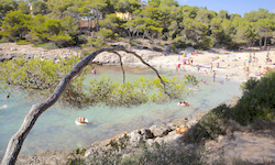 Пляж Caló de sa Barca Trencada, Mallorca